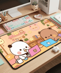 Bubu & Dudu Desk Mat, Cute Kawaii Mouse Pad. Cocoabiscuit 2