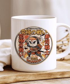 Sushi Warrior Mug, Honor Before Hunger 2